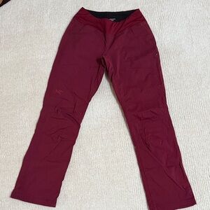 Arc'teryx Women's Burgundy climbing, hiking pants